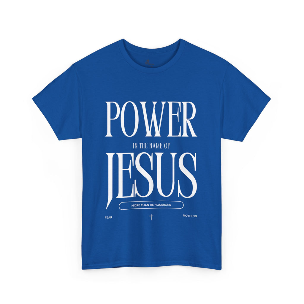Inspirational Jesus Power Tee - Unisex Heavy Cotton T-Shirt