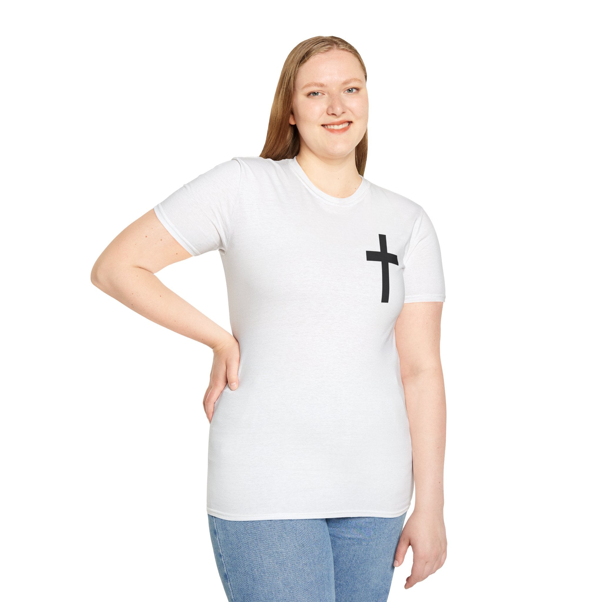 Faith-Inspired Unisex Softstyle T-Shirt - John 3:16 Design