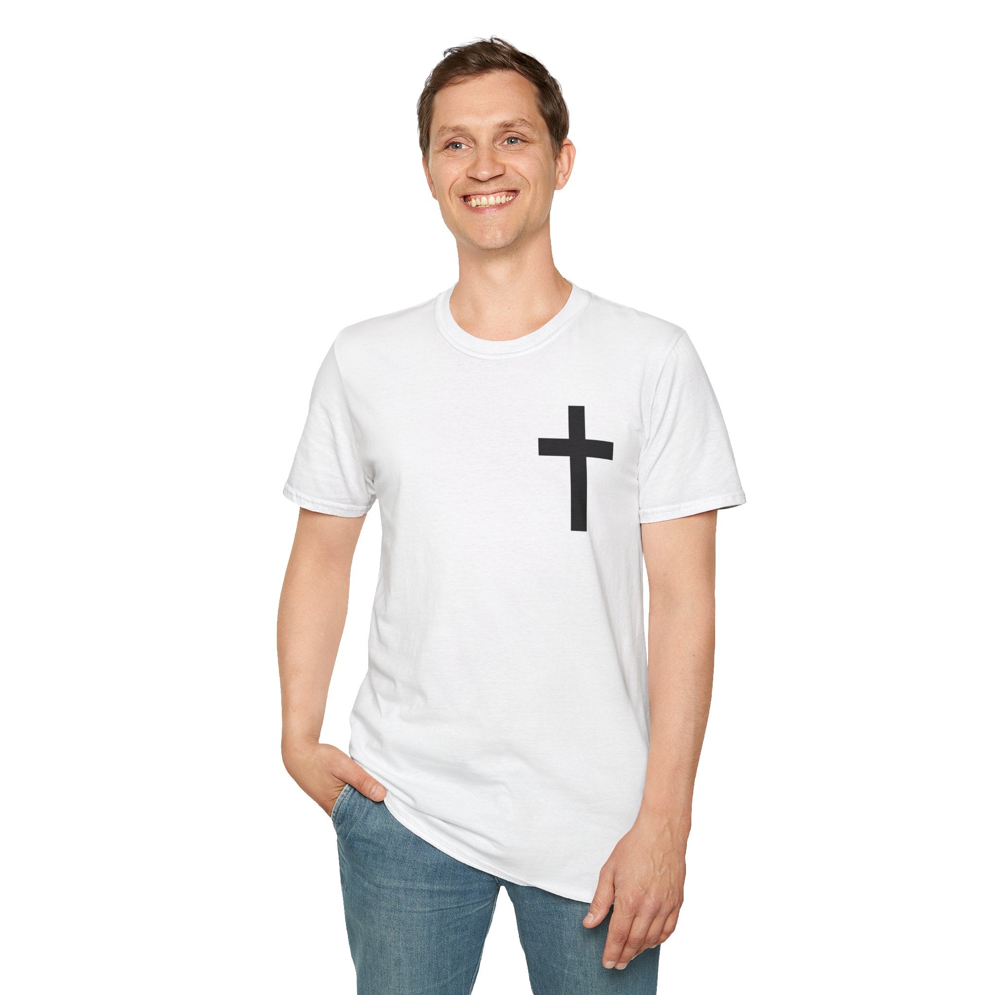 Faith-Inspired Unisex Softstyle T-Shirt - John 3:16 Design