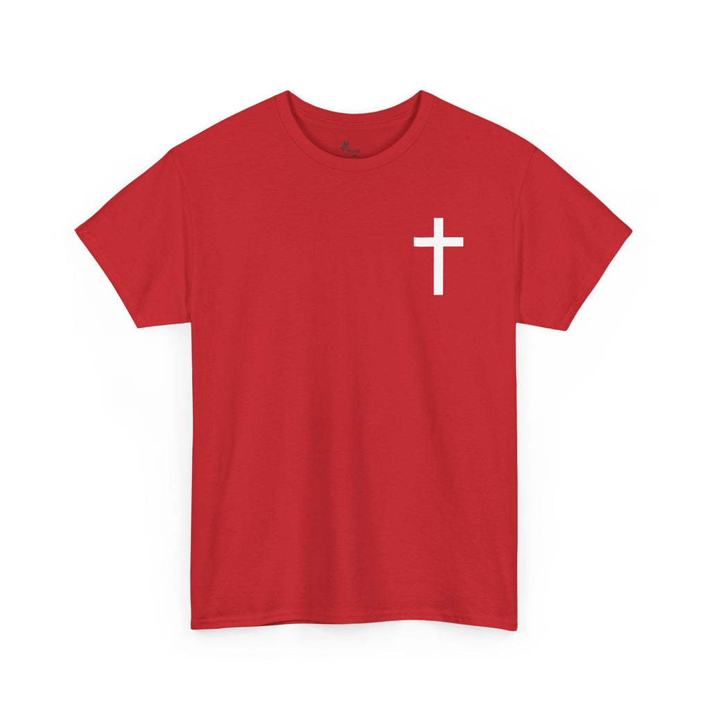 Unisex Heavy Cotton Tee - 'Living Proof of a Loving God' Inspirational Shirt
