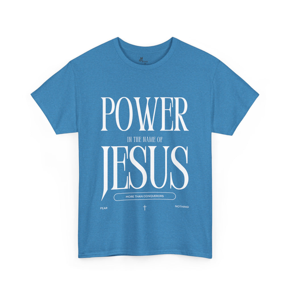 Inspirational Jesus Power Tee - Unisex Heavy Cotton T-Shirt